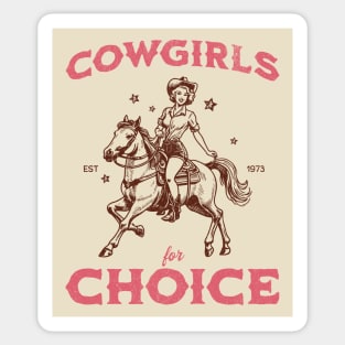 Cowgirls for Choice Feminist Pro Choice Cowgirl Sticker